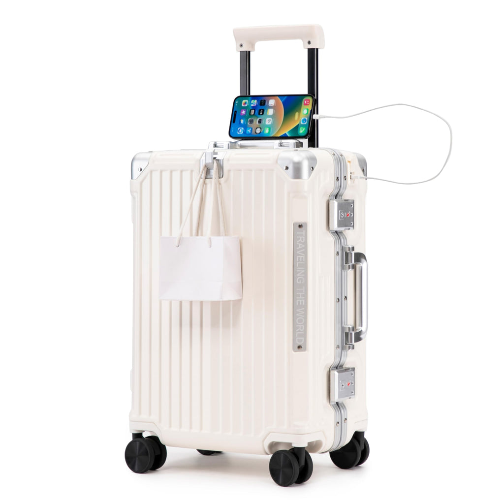 20 In Aluminum Frame ABS Hard Shell Carry On Luggage S48989