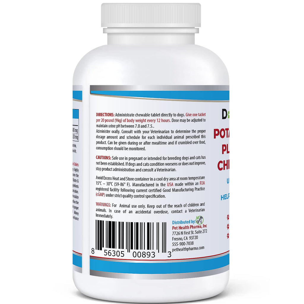 Potassium Citrate Plus Cranberry Supplement for Dogs (100 Tablets) Q2231