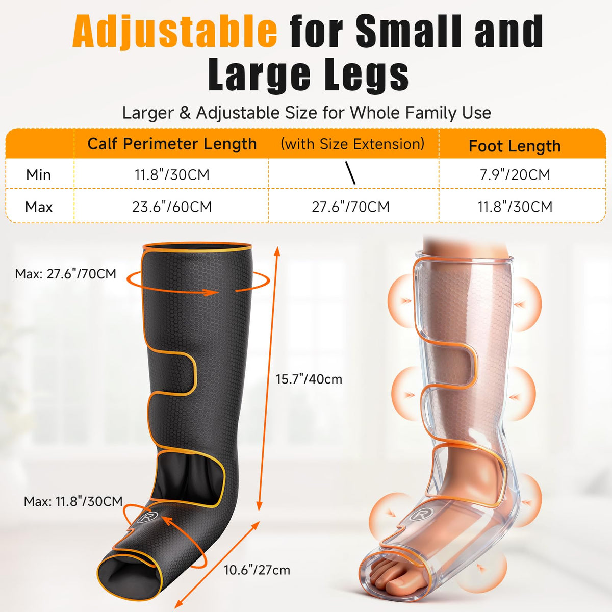 Leg Compression Massager with Heat Z924962
