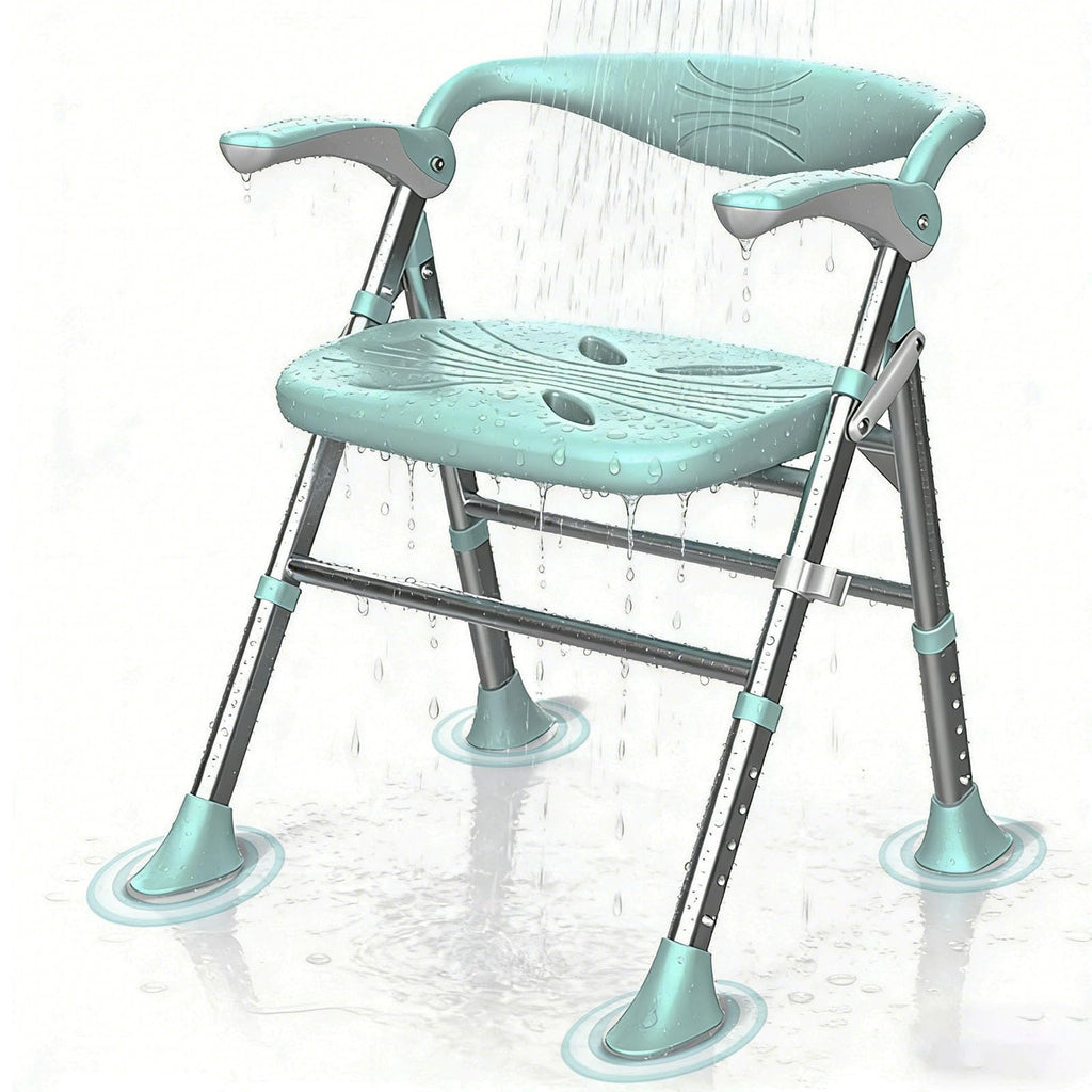 Heavy Duty Shower Chair with Arms and Back F7957