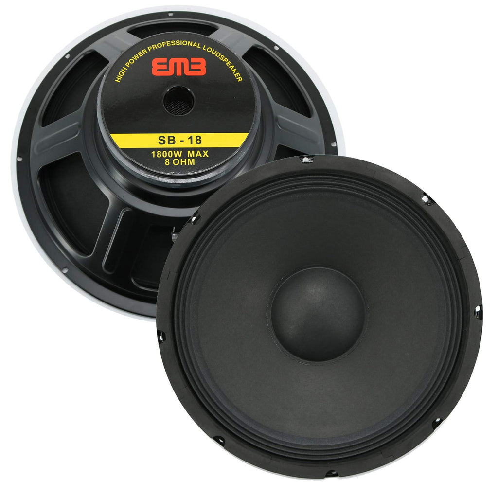 18-Inch Car Audio Subwoofer Speaker, 1800W Max Power, 8 Ohm R346