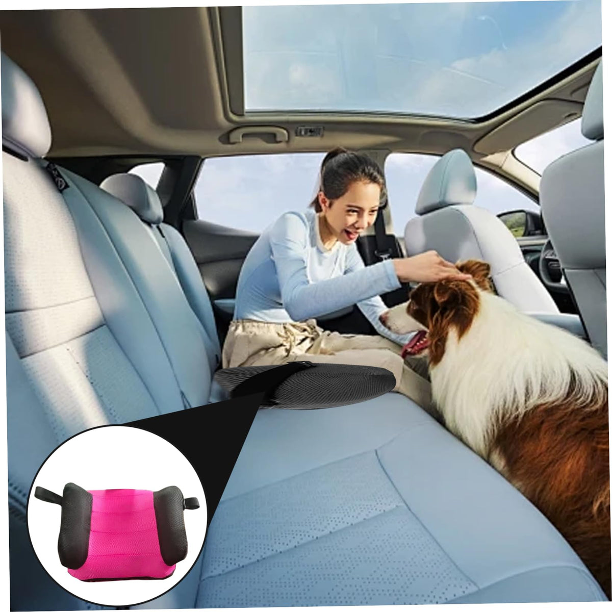 Portable Inflatable Booster Car Seat with Buckle E8775
