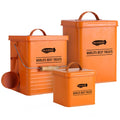 Metal Dog Food Containers with Lids and Spoon, 3 Set W569