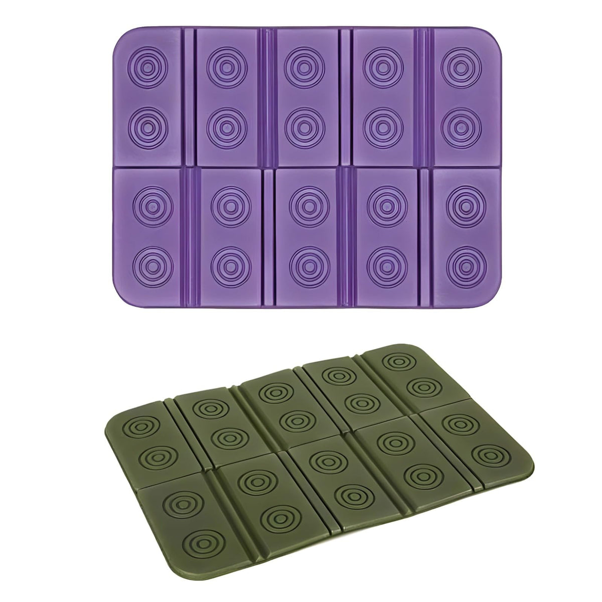 2 Pcs Waterproof Foam Camping Mat and Seat Cushion B3813