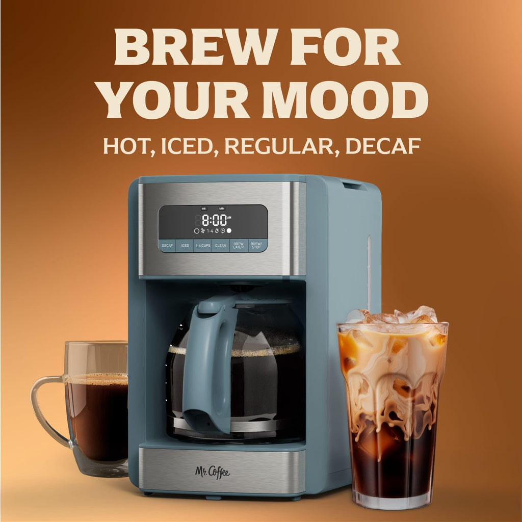 12 Cup Coffee Maker with Decaf and Iced Coffee Settings L778