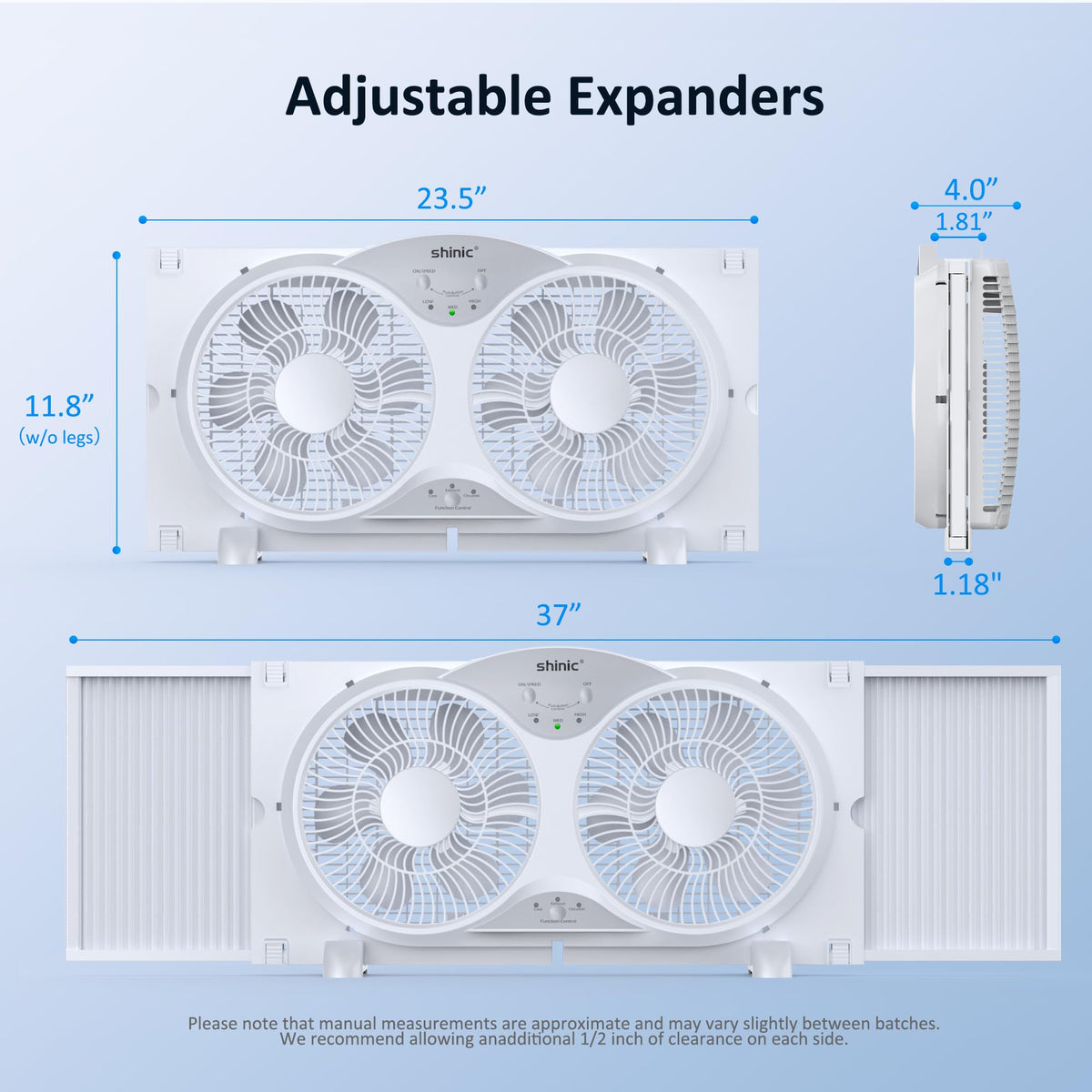 9" Twin Window Fan with Remote Q19740