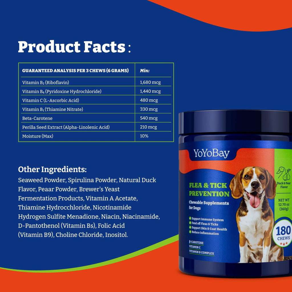 Dog Flea & Tick Prevention Chewables Q60074