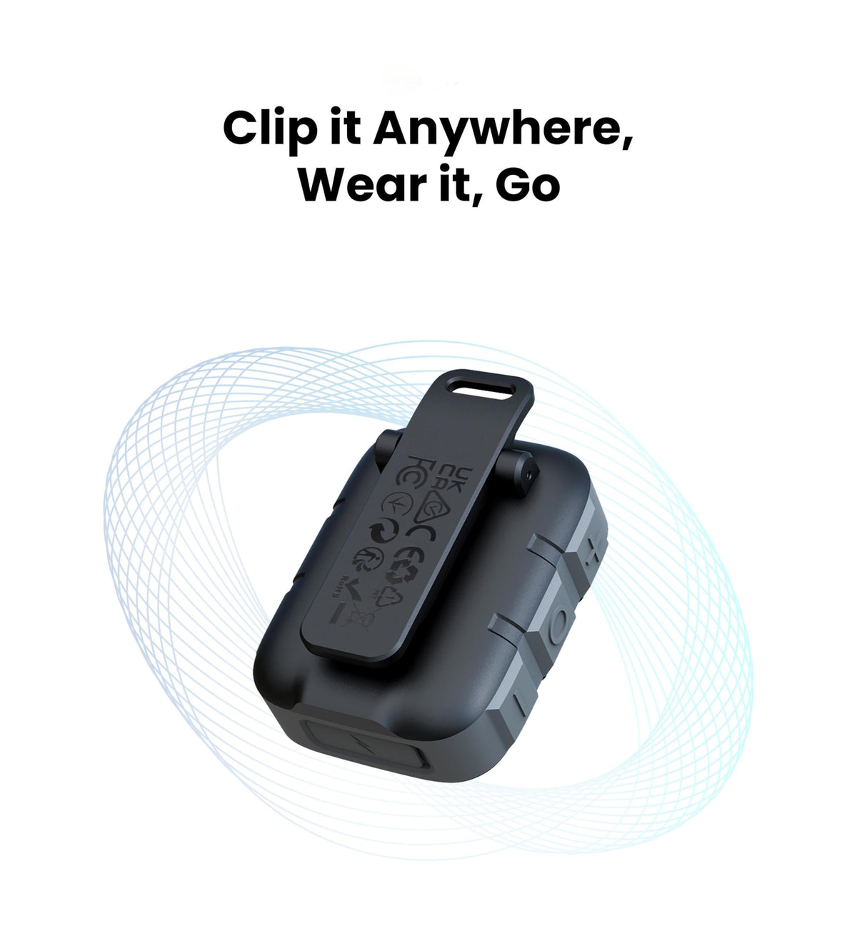 Wearable Bluetooth Speakers IP67 Waterproof Clip On Small Speaker M82388