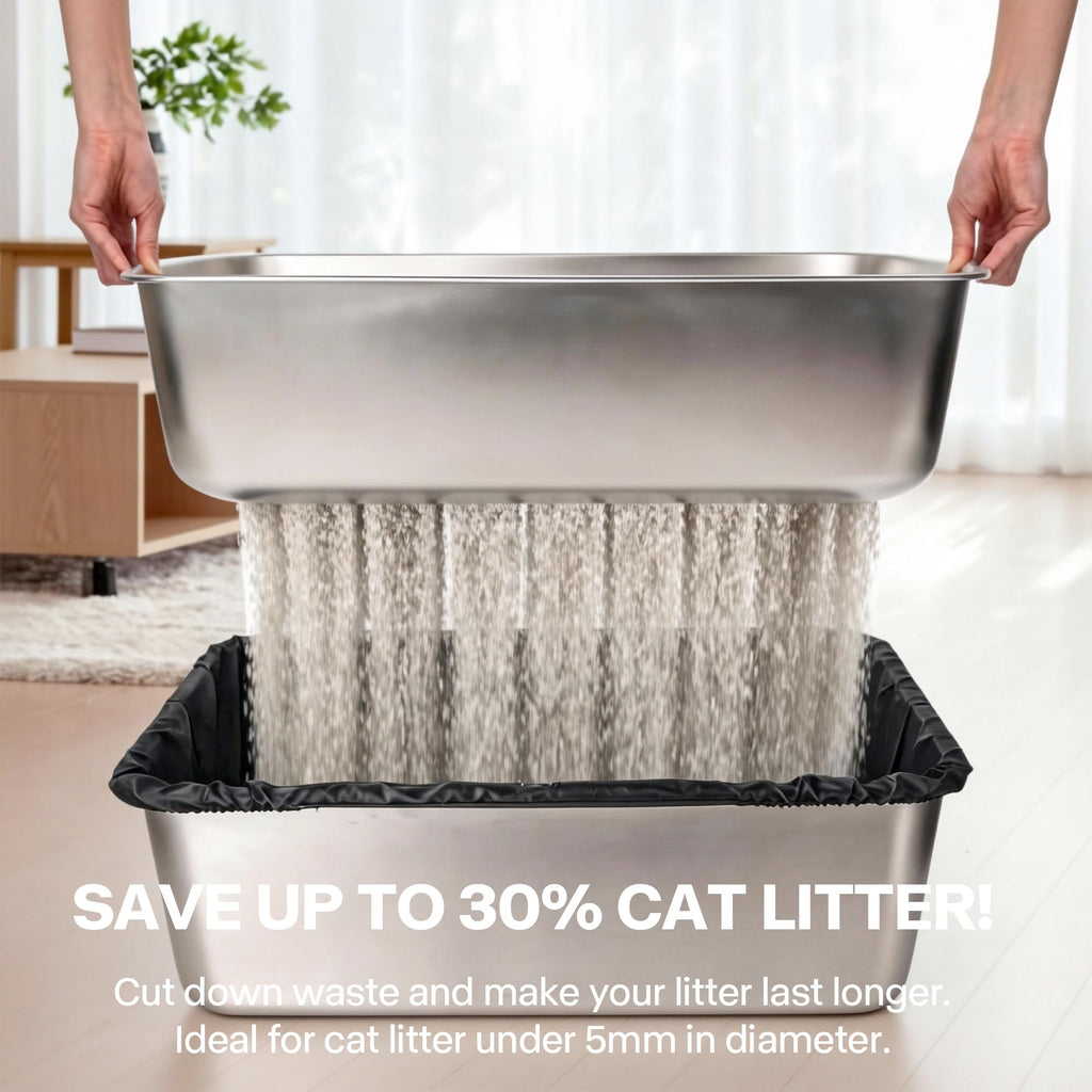 Stainless Steel Sifting Litter Box Z24754