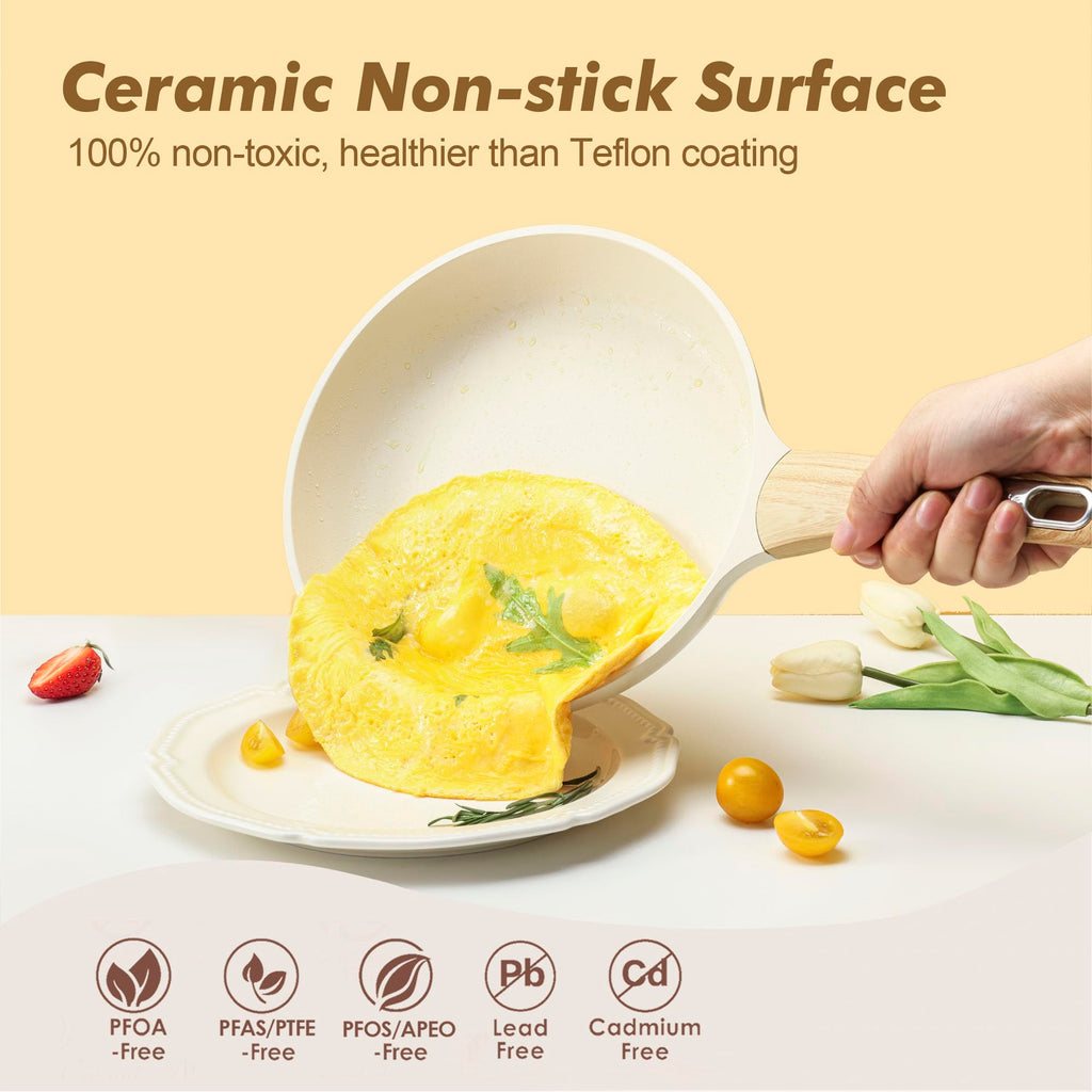 14 Piece Non Stick Ceramic Cookware Set U42105