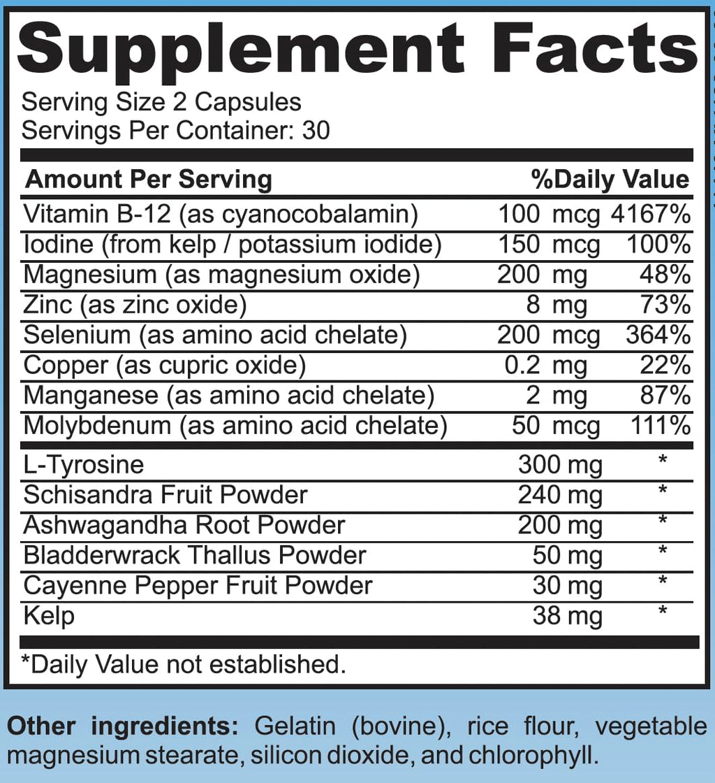 Thyroid Support Supplement Capsules U85392