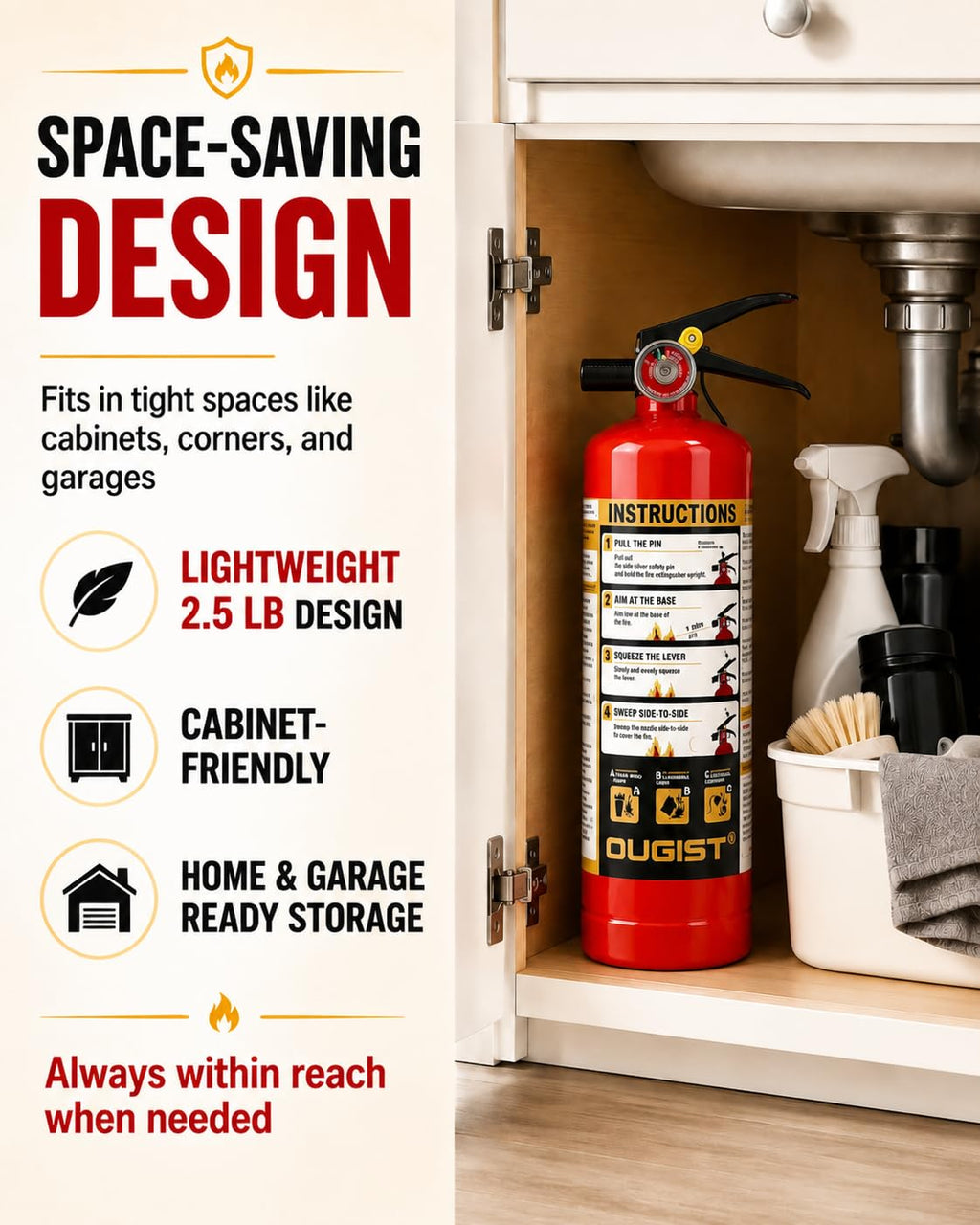 2.5 lb ABC Dry Chemical Fire Extinguisher 2 Pack B765