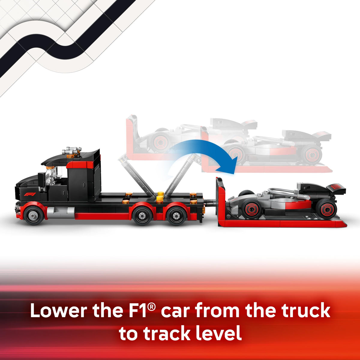 F1 Display Truck with Race Car Z1249