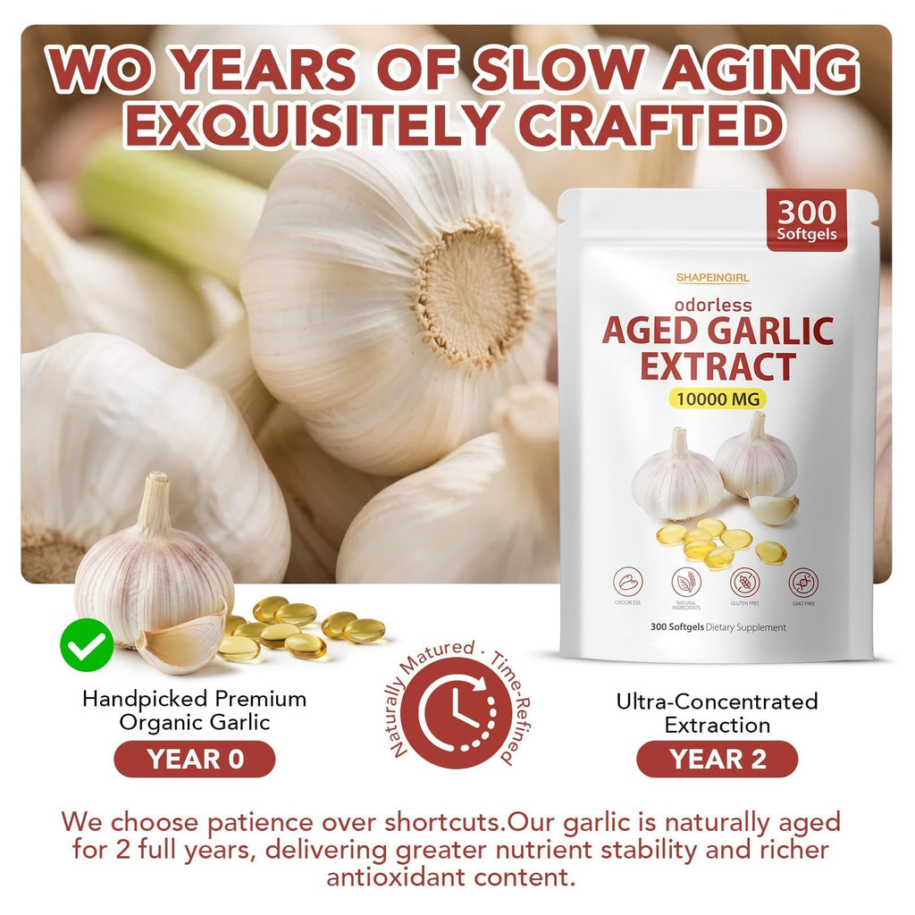 Garlic Extract Supplements, 300 Softgels P10493