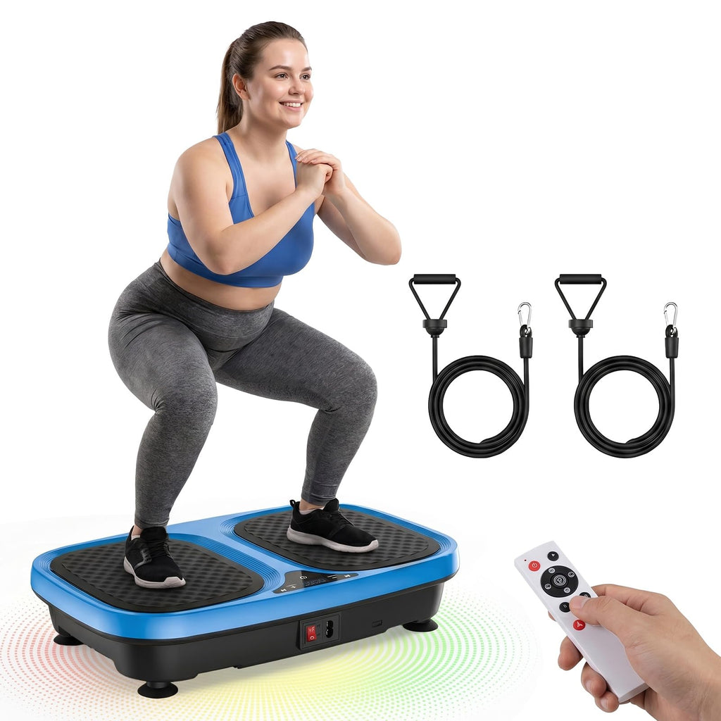 Vibration Plate Exercise Machine with Pull Ropes D7001