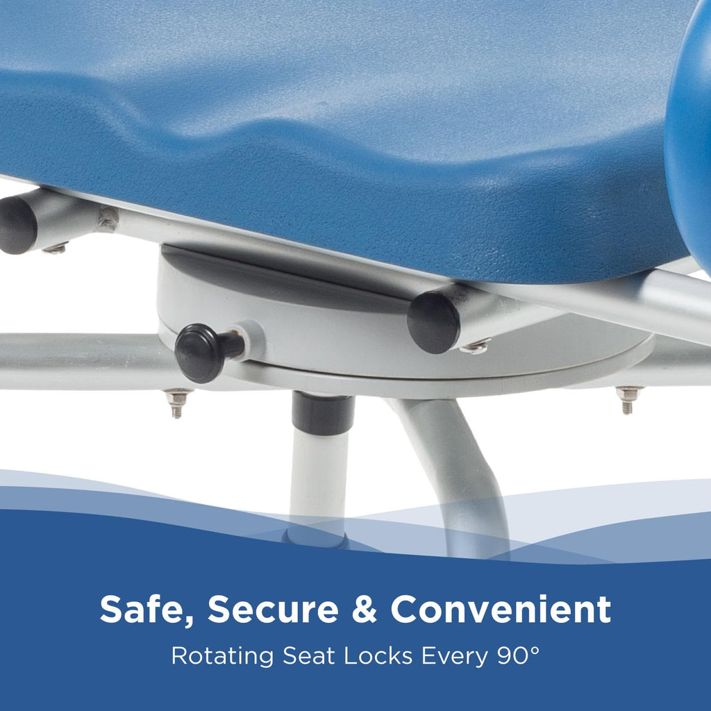 Rotating Shower Chair with Padded Swivel Seat S56359