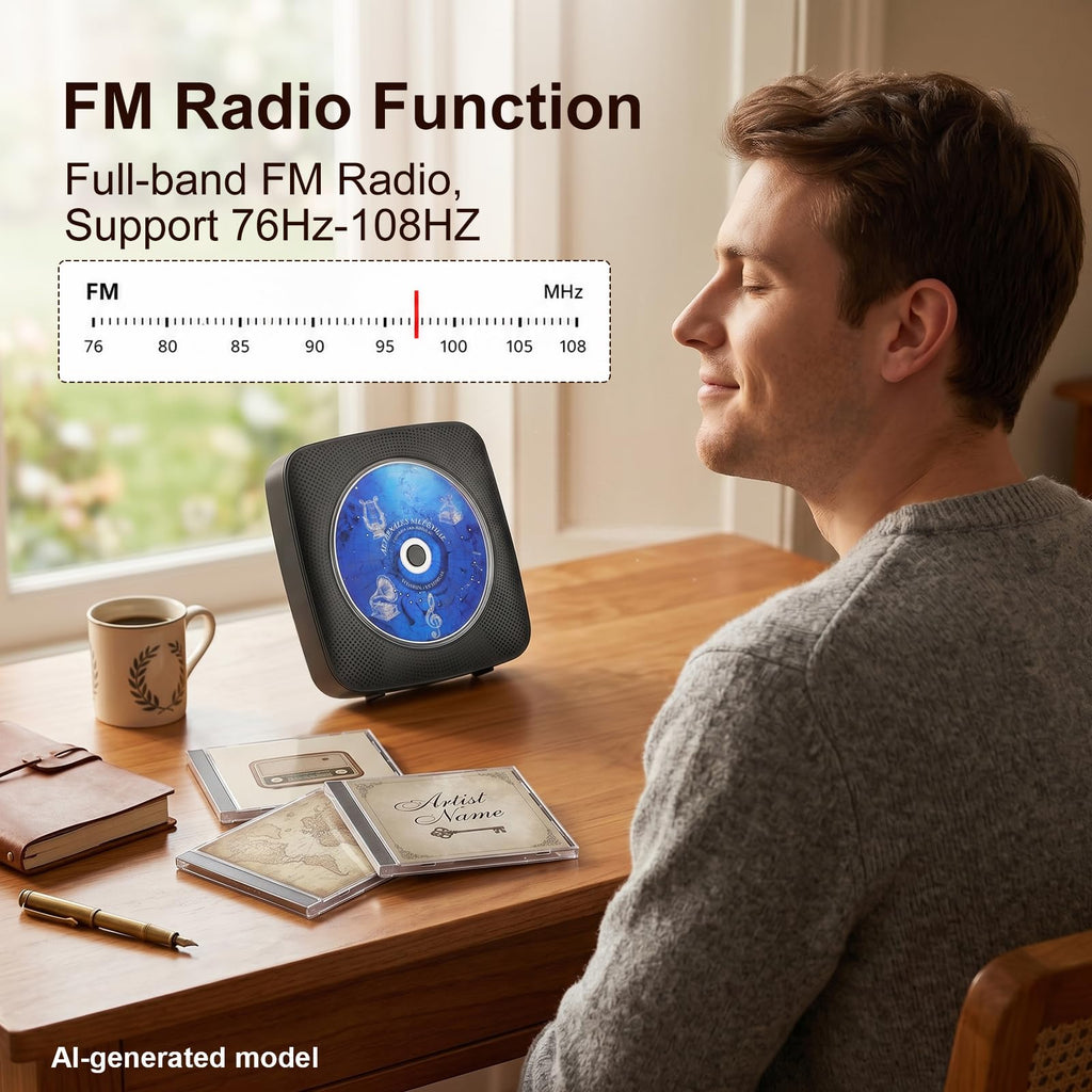 Portable Bluetooth CD Player Q1744