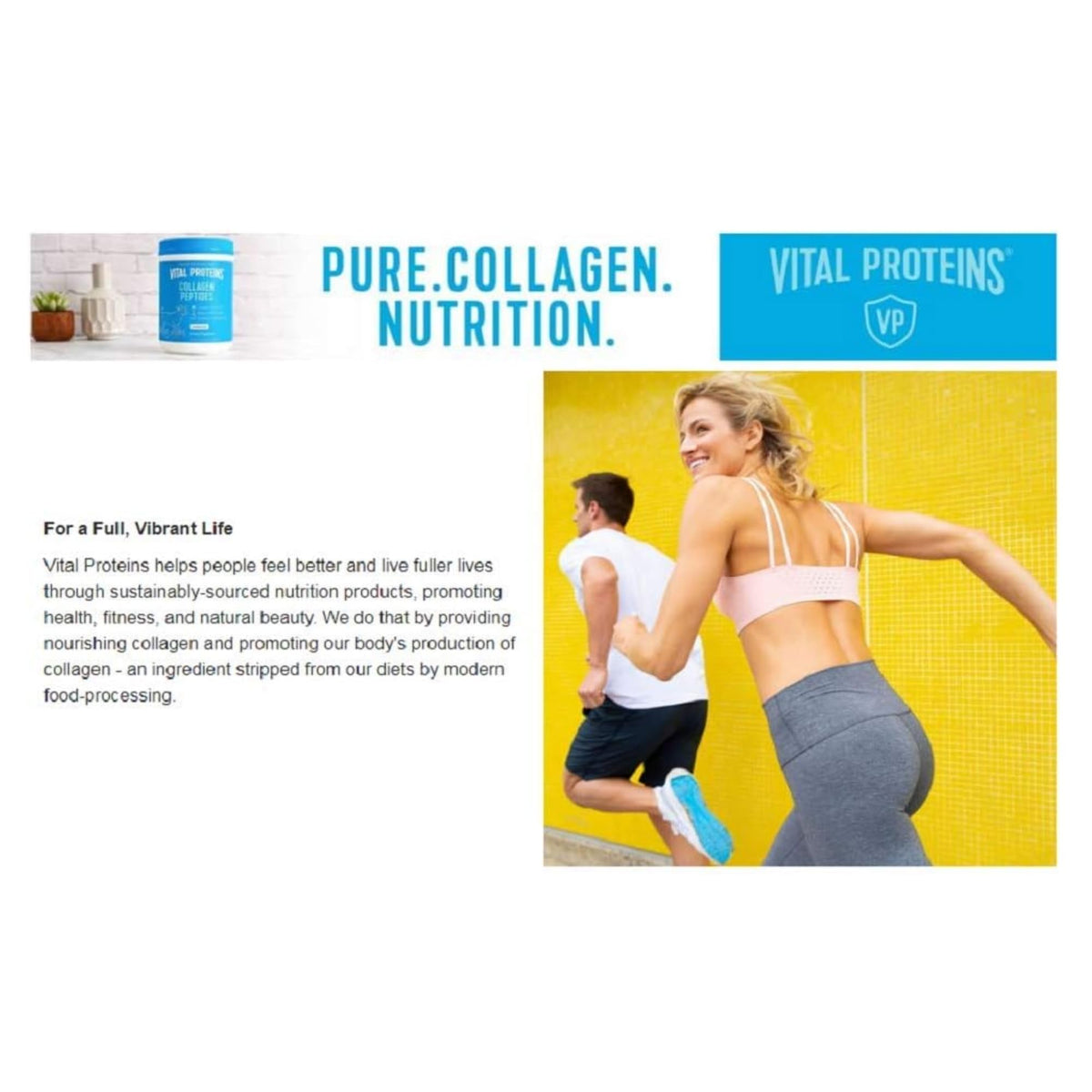 Collagen Peptides Unflavored Dietary Supplement 24 Oz B584