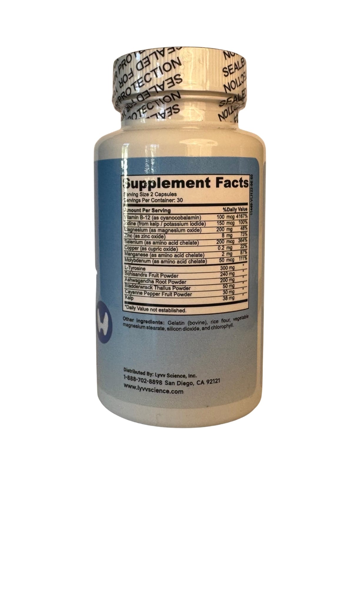 Thyroid Support Supplement Capsules U85392