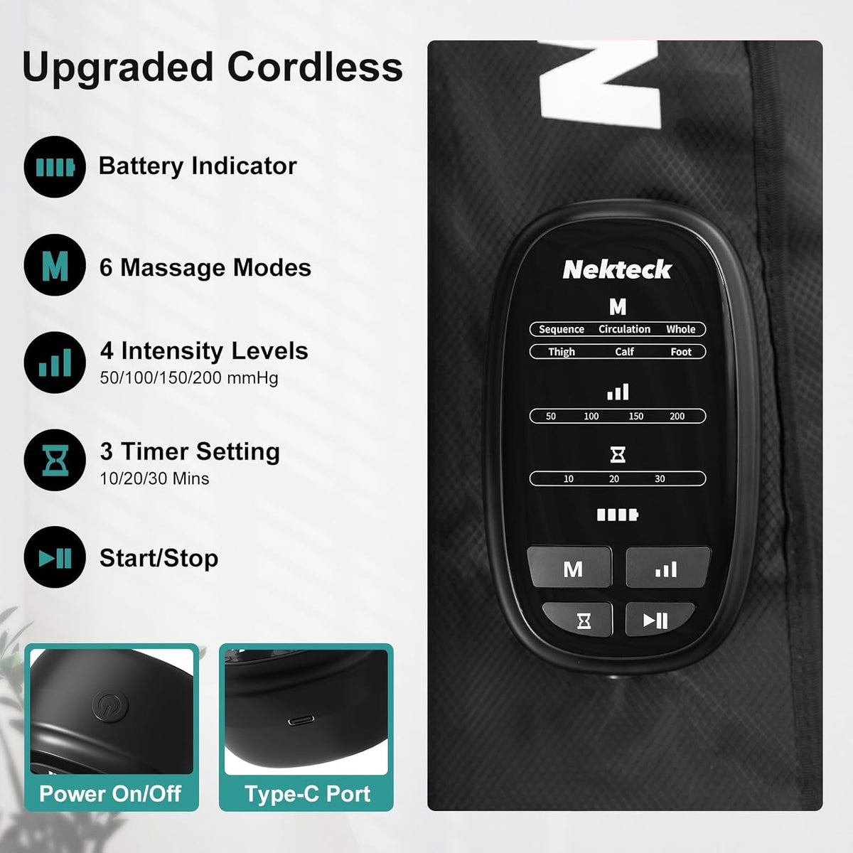 Cordless Leg Compression Massager 2-Pack U894
