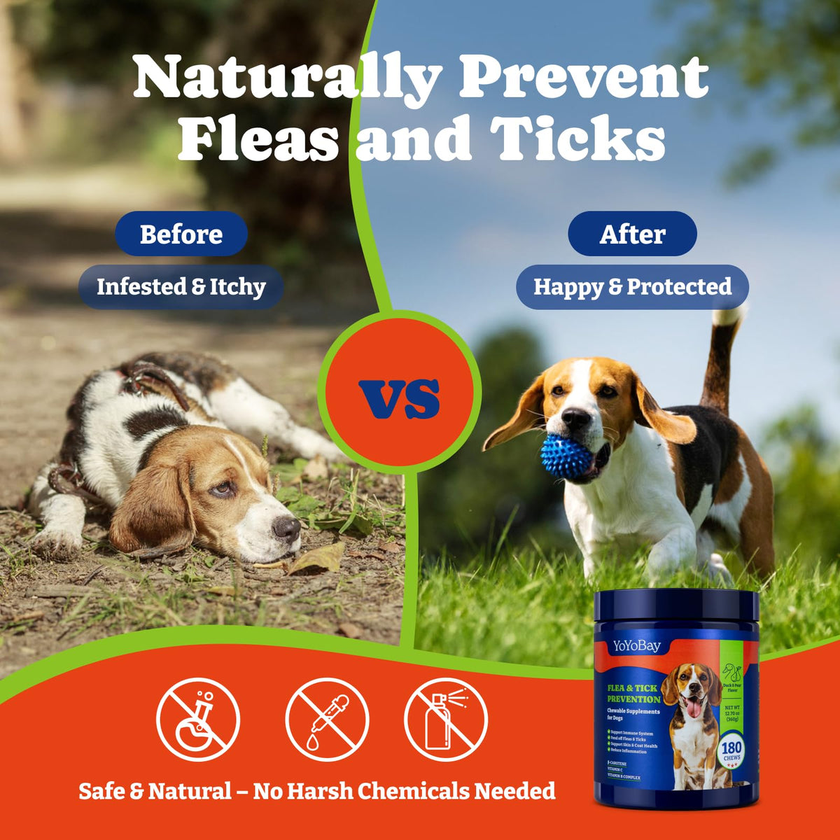 Dog Flea & Tick Prevention Chewables Q60074