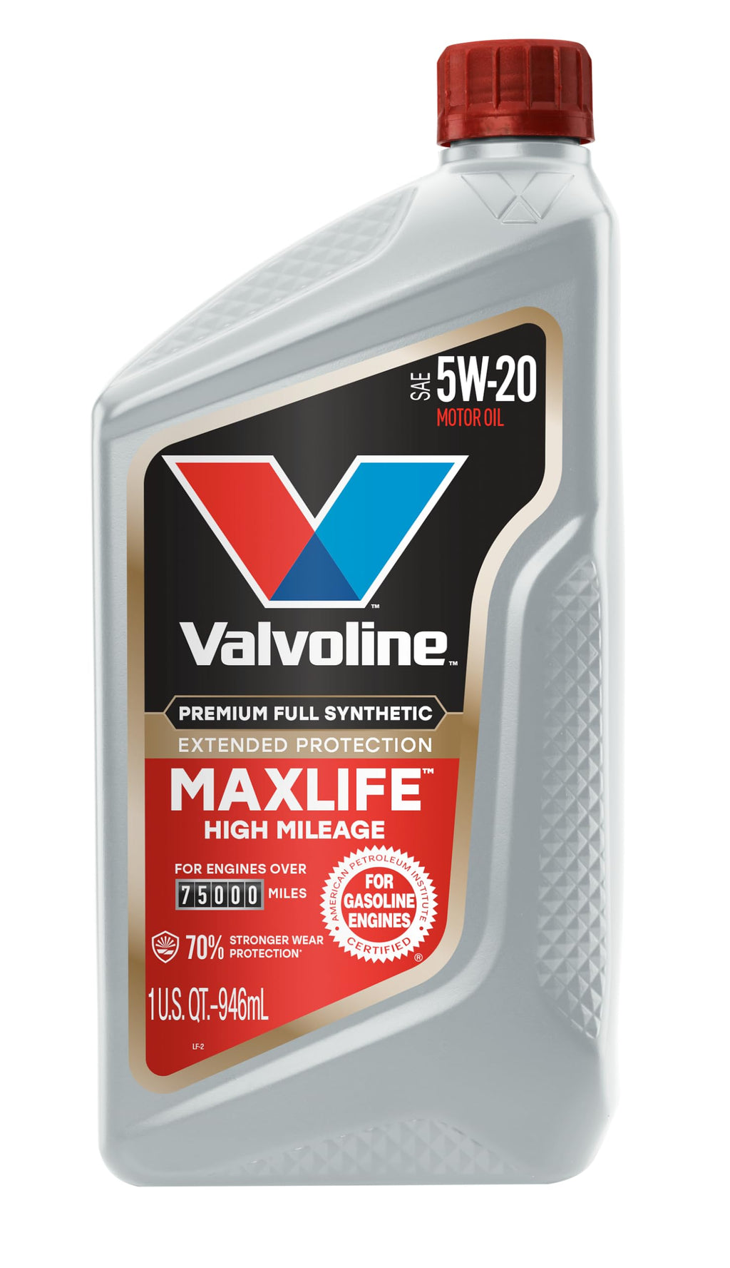 5W-20 Full Synthetic High Mileage Motor Oil 1 Quart H6363