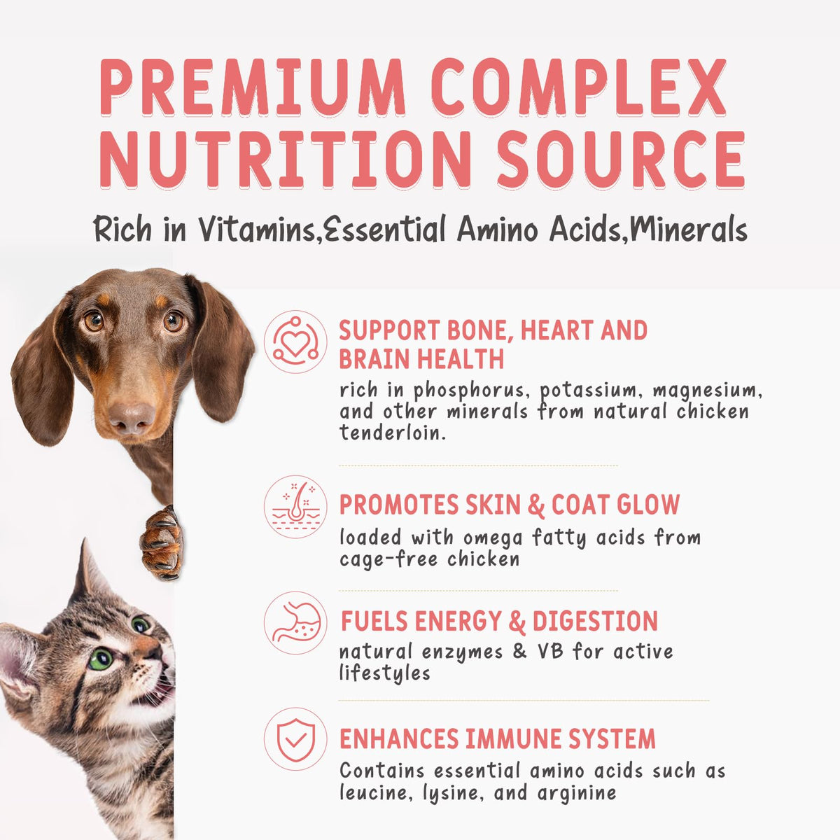 Freeze Dried Chicken Breast Cat & Dog Treats 2.82oz Single Ingredient Grain-Free X5053