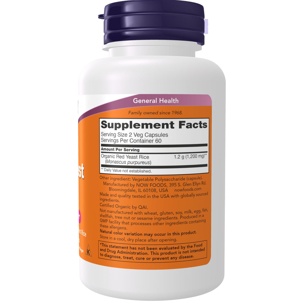 Red Yeast Rice 600 mg 120 Veg Caps R1940