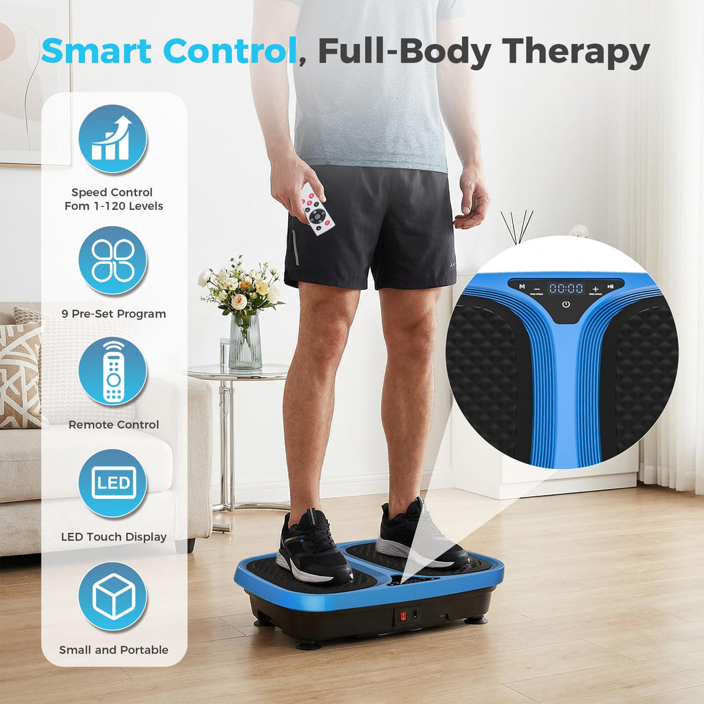Vibration Plate Exercise Machine with Pull Ropes D7001