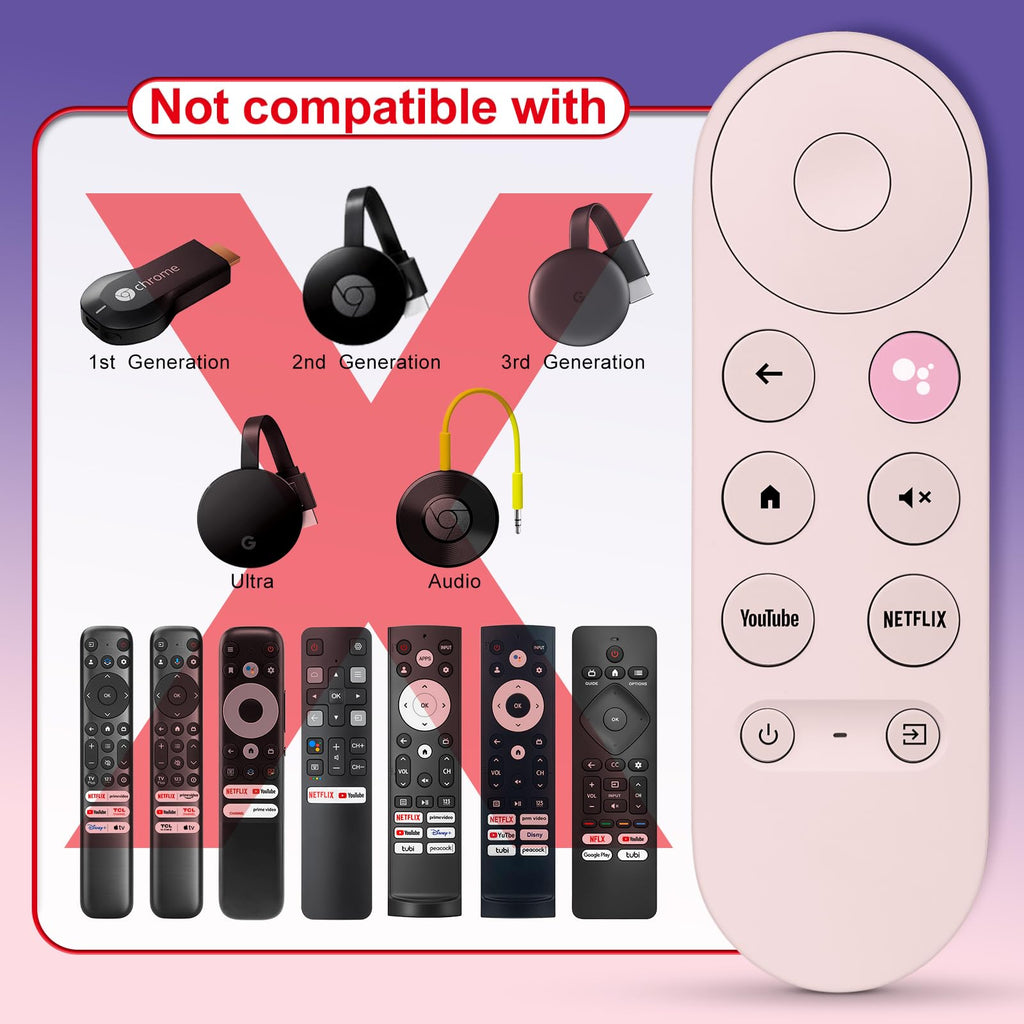 Pink Voice Replacement Remote Control U8788