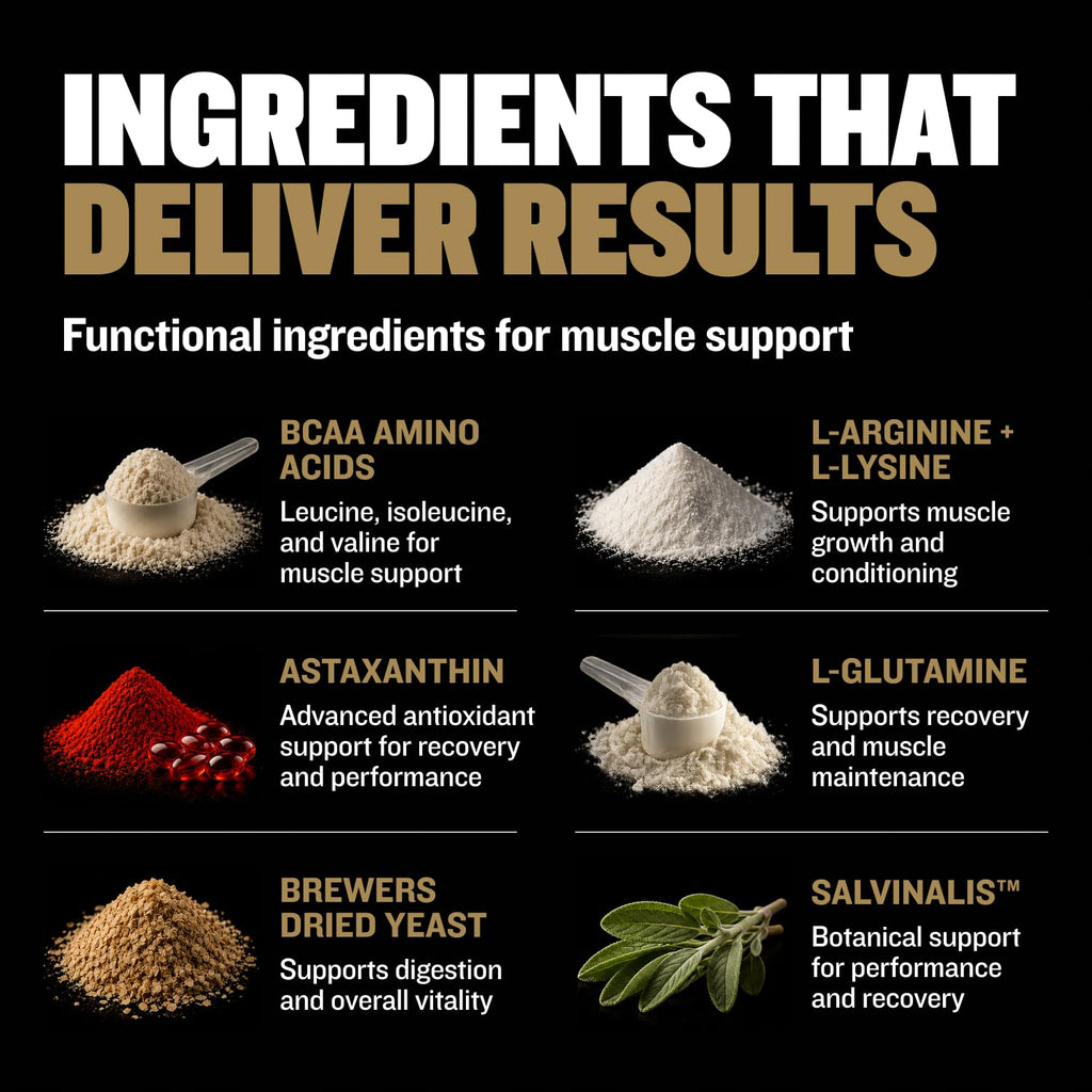 11-in-1 Dog Muscle Builder Power Chews - High Protein Supplement with Amino Acids - 75 Soft Chews D929737