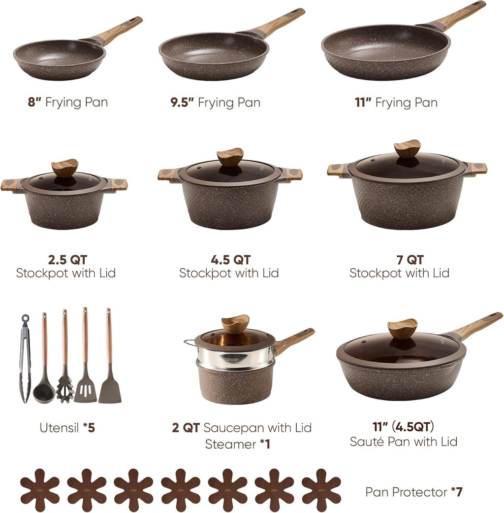 26pcs Nonstick Cookware Set O8144
