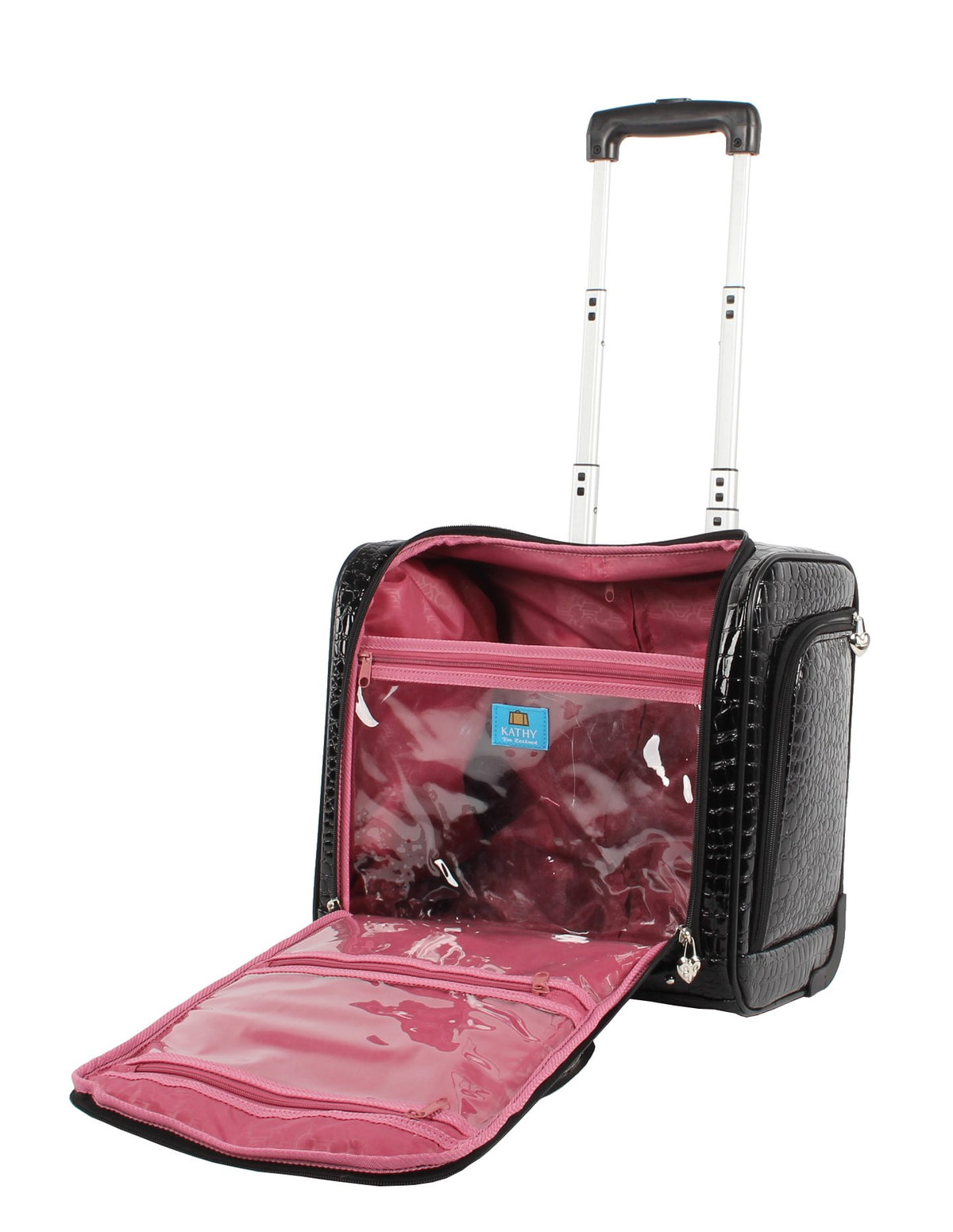 15 Inch Black PVC Underseat Luggage L296169