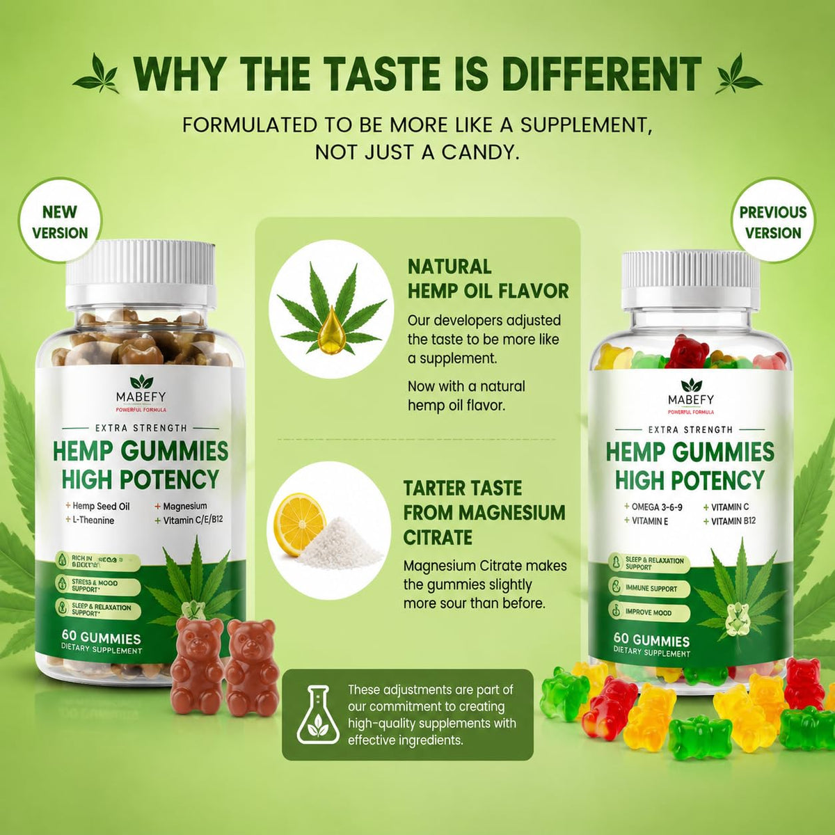 Hemp Gummies 60 Bears Pineapple Flavor Z9204