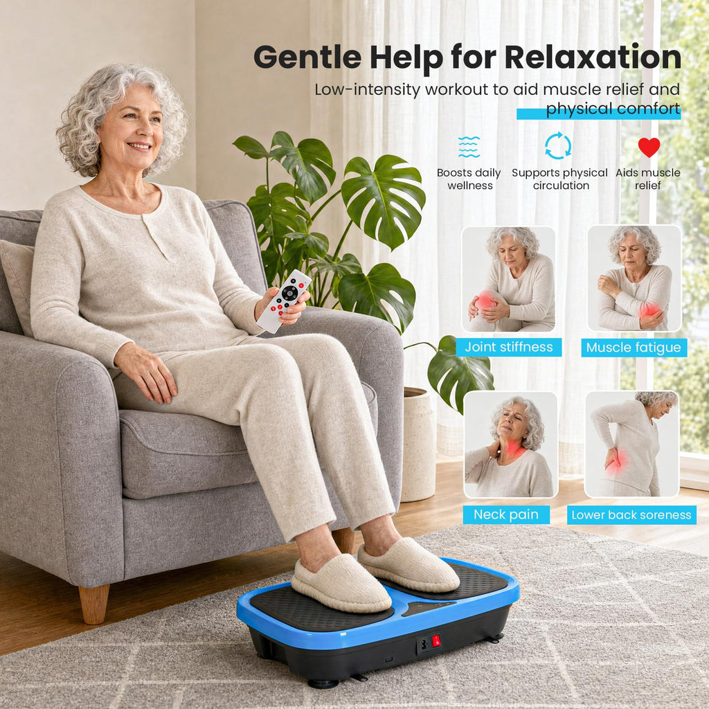 Vibration Plate Exercise Machine with Pull Ropes D7001