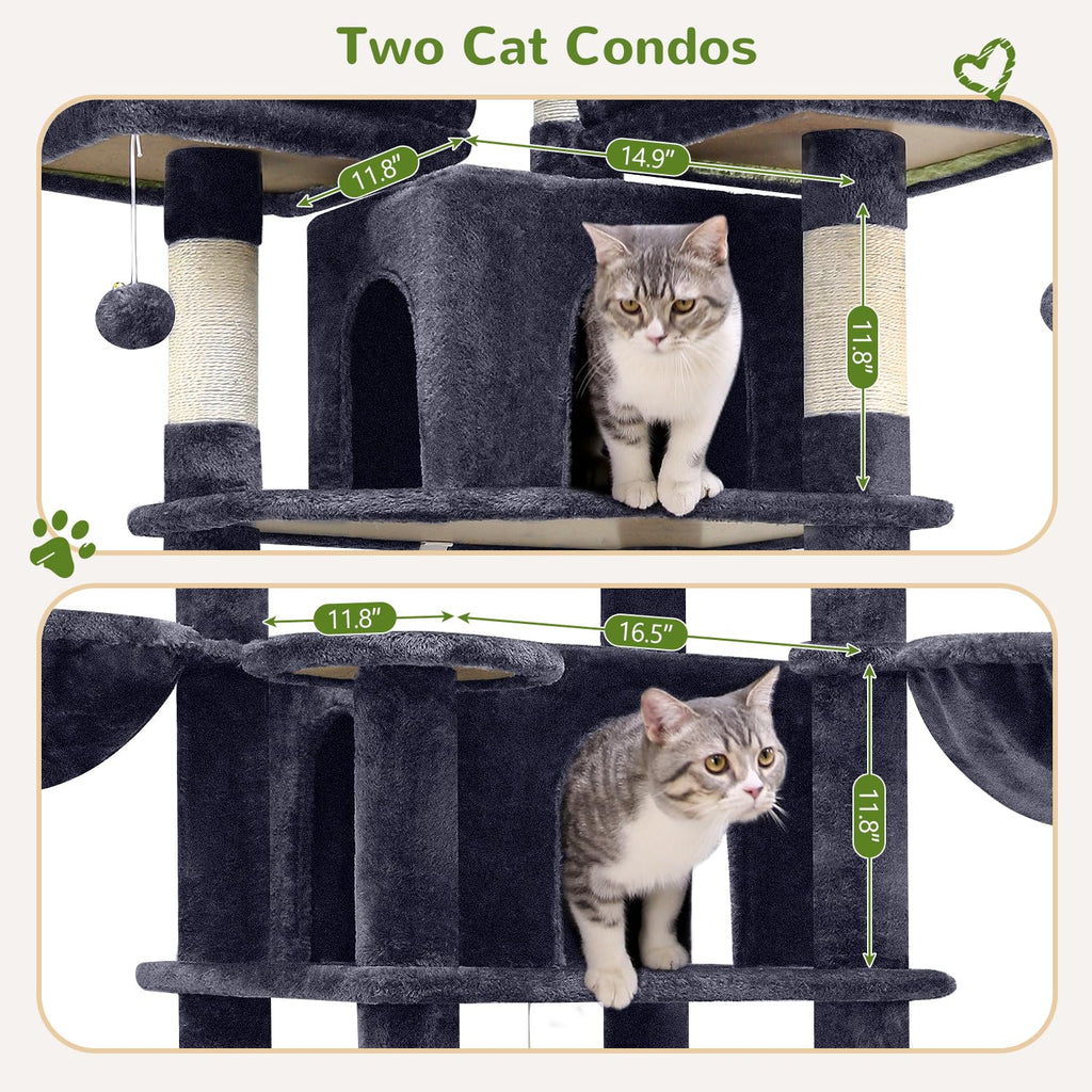 Dark Grey XXL Cat Tower E405