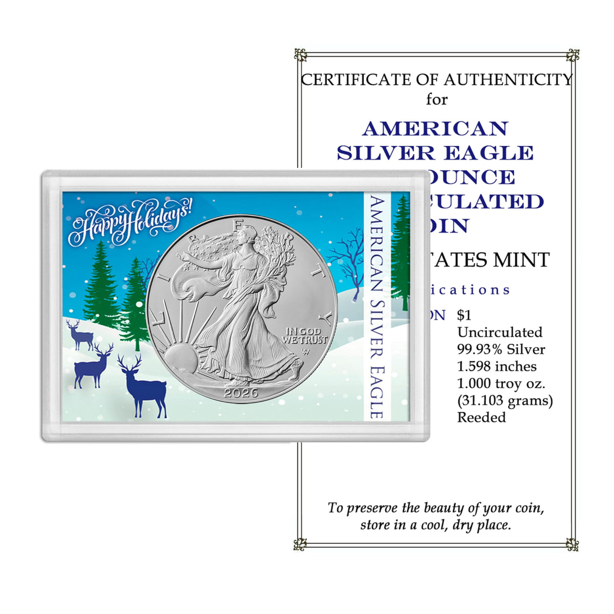 2026 U.S. Silver Eagle 1 oz Brilliant Uncirculated Dollar M371674