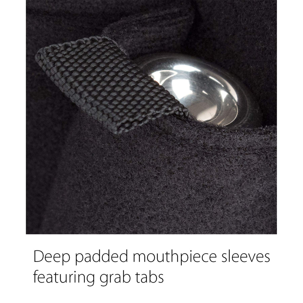 Trumpet/Small Brass 3-Piece Nylon Mouthpiece Pouch with Zipper Closure P390