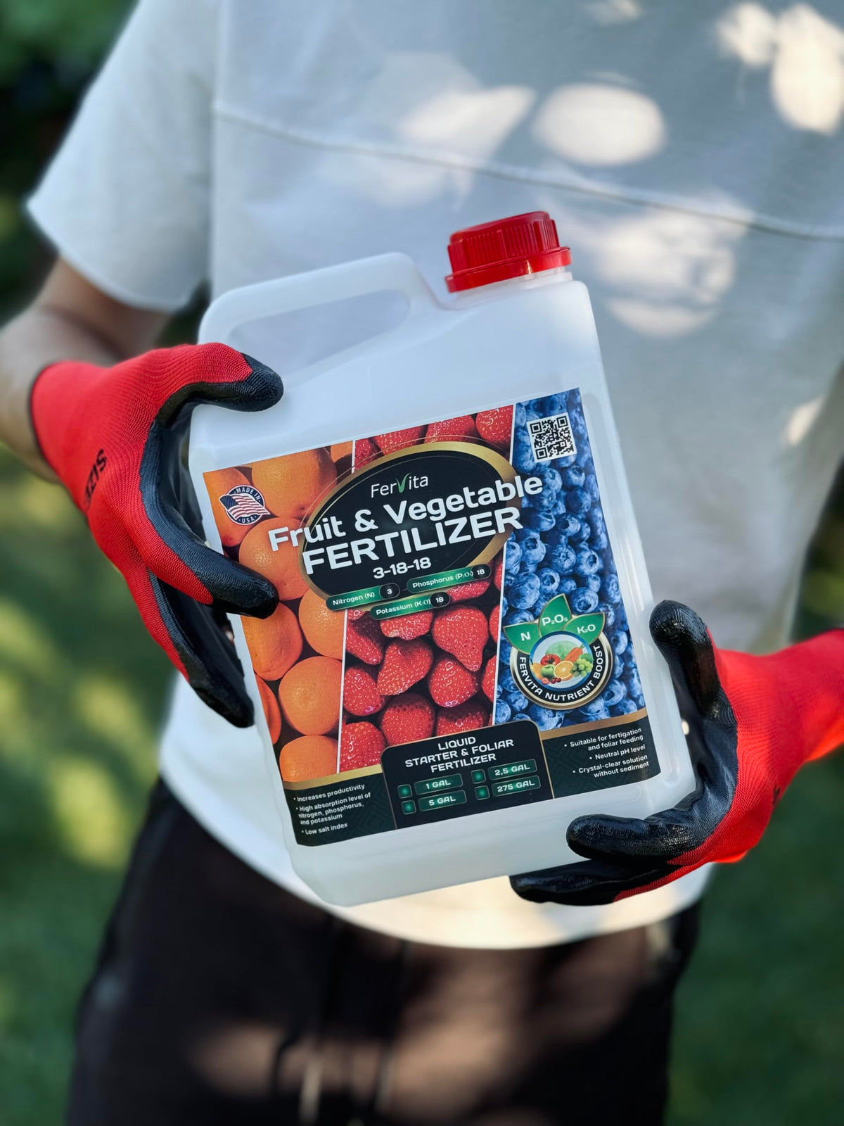 Liquid 3-18-18 Fertilizer for Vegetables, Fruits and Flowers 32oz I17851