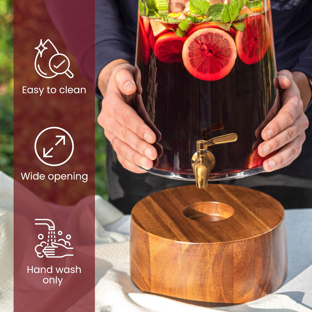 Glass Drink Dispenser with Spigot O221