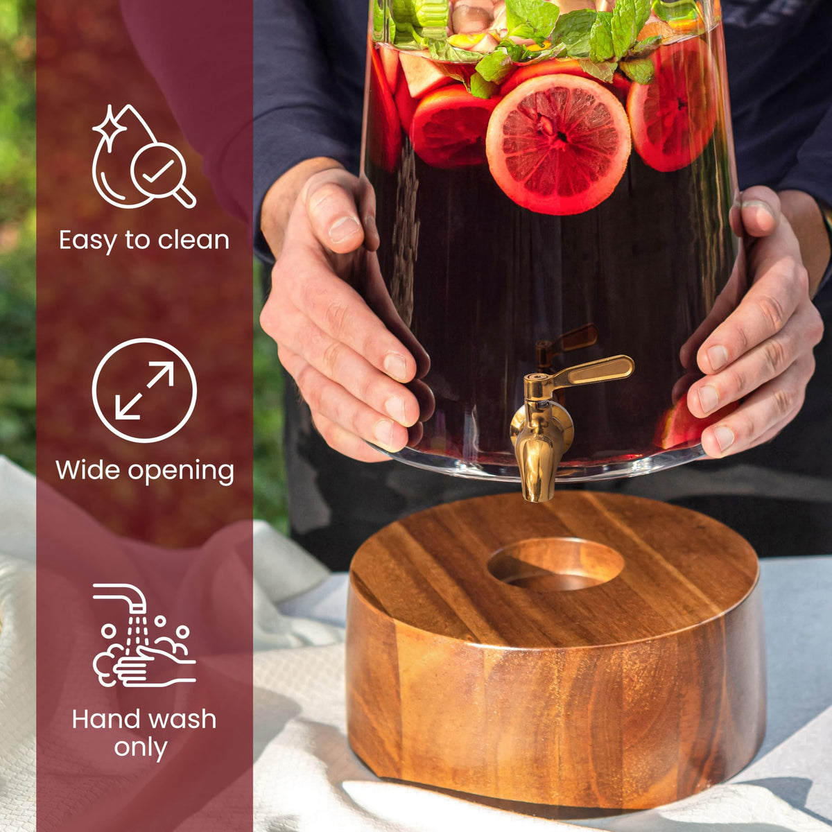 Glass Drink Dispenser with Spigot O221