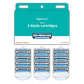 3-Blade Razor Refills with Dual Lubrication, 12 Cartridges C150508