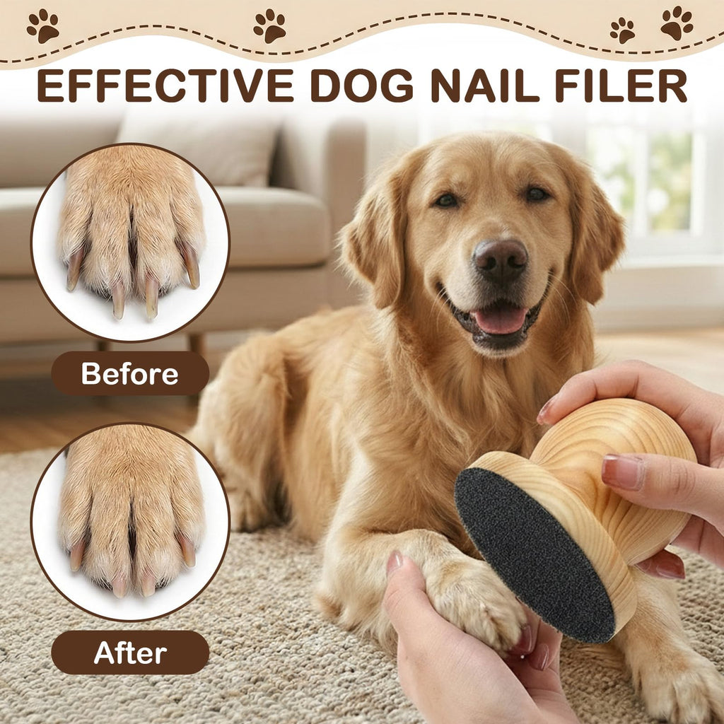Dog Nail File Grinder Board with 4-Pack Replaceable Sandpaper Discs V907