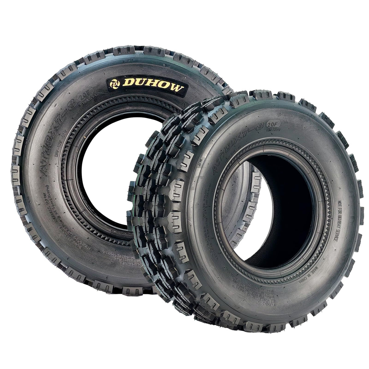 19x7-8 4-Ply Tubeless ATV/UTV Front Tires Set O7433
