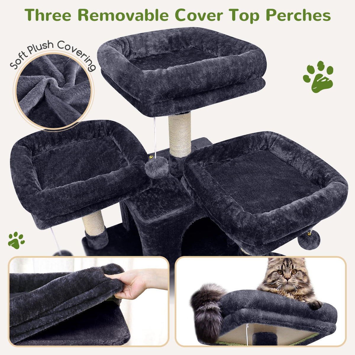 Dark Grey XXL Cat Tower E405