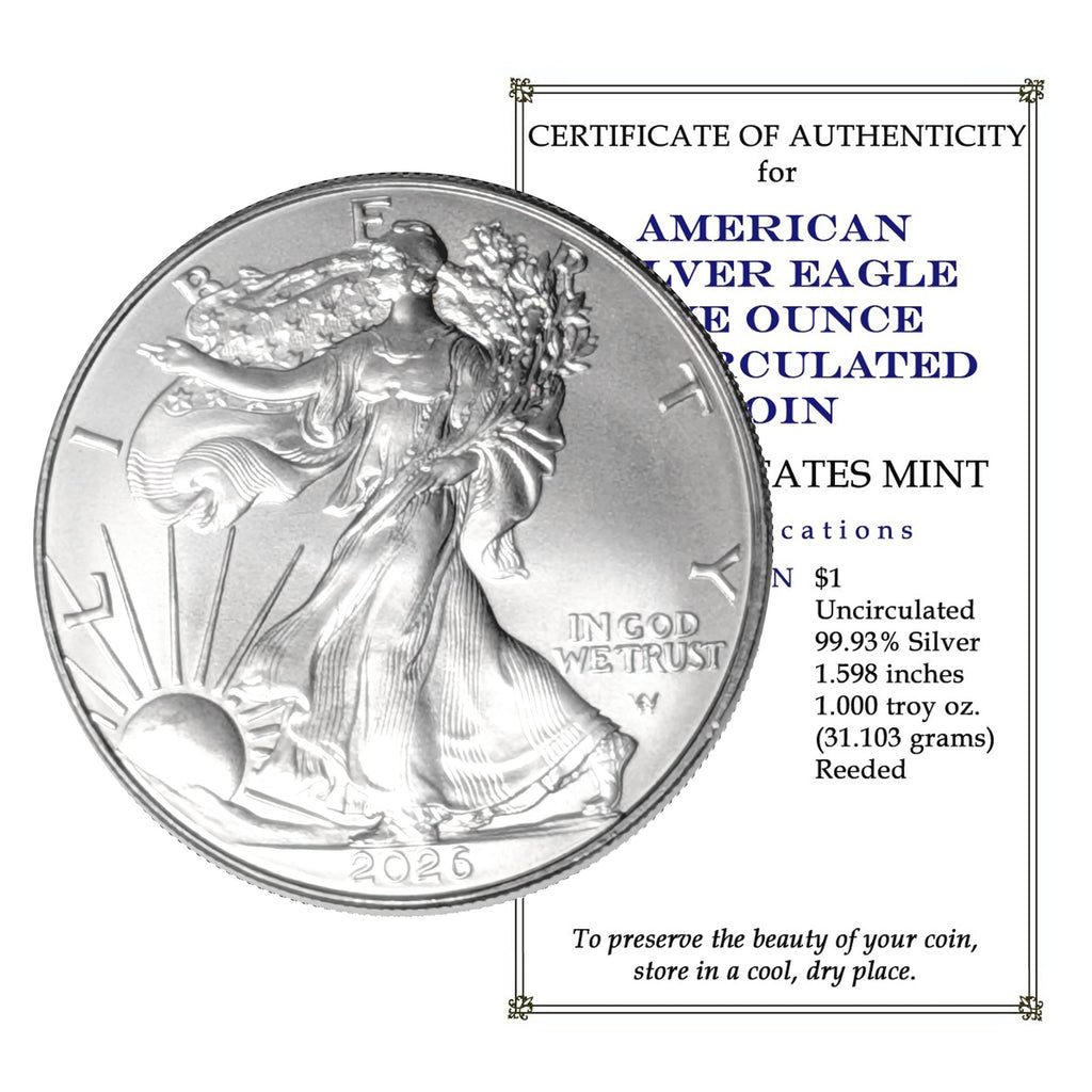 1 oz Silver Eagle Uncirculated U7666