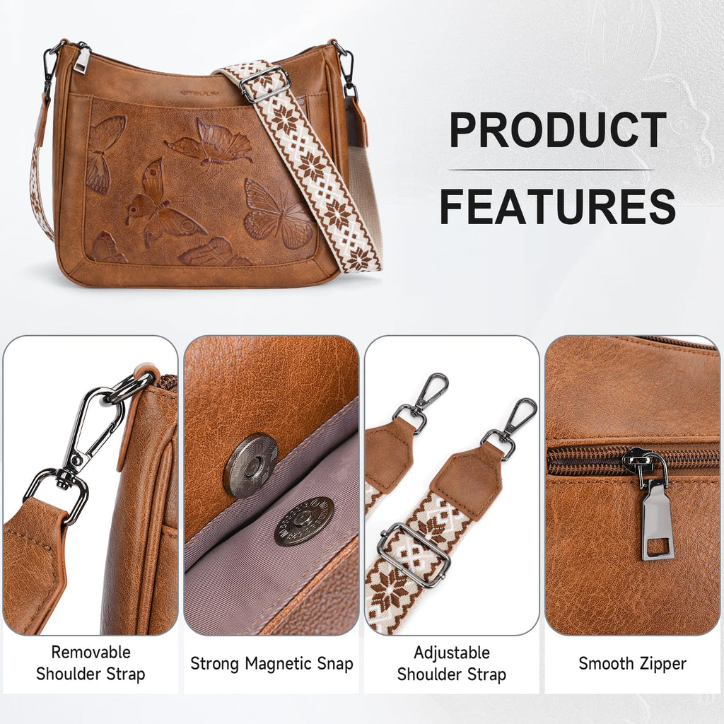 Vegan Leather Crossbody Bag A115