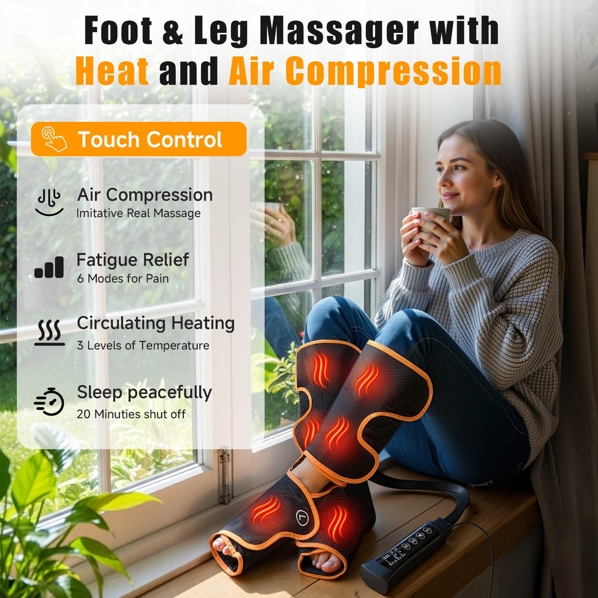 Leg Compression Massager with Heat Z924962