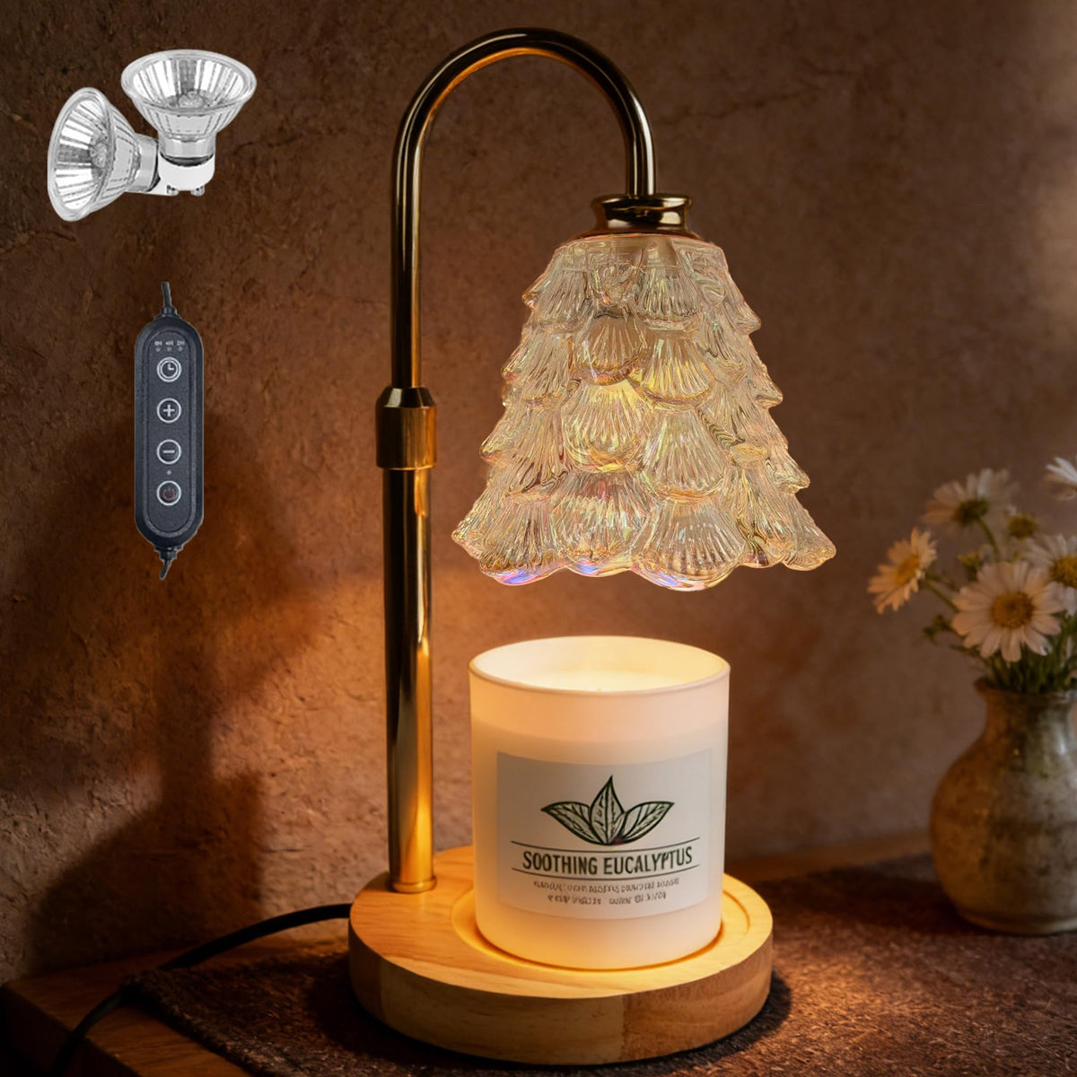 Candle Warmer Lamp with Timer Dimmable Adjustable Height C620