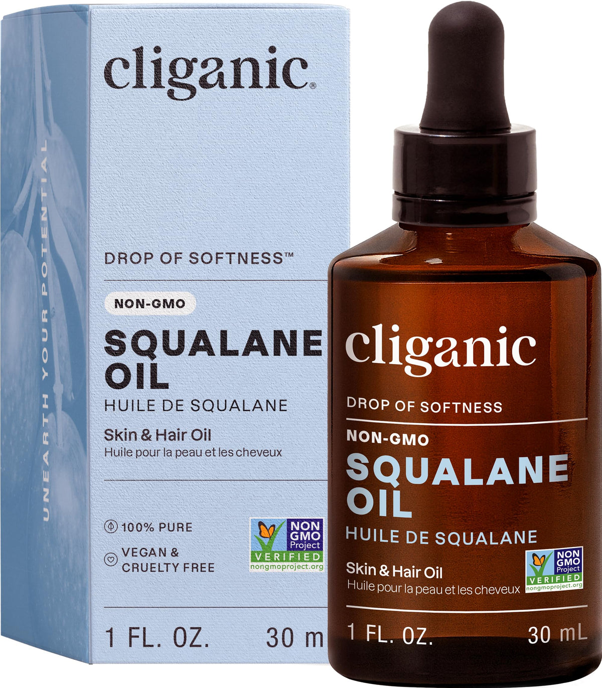 Pure Squalane Oil for Skin & Hair 1oz X420